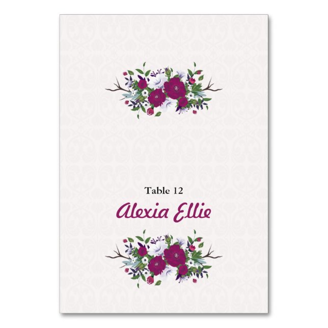 Carte mariage Table Place (Par défaut)