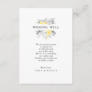 Carte Mariage Tropical Moderne Wishing Well