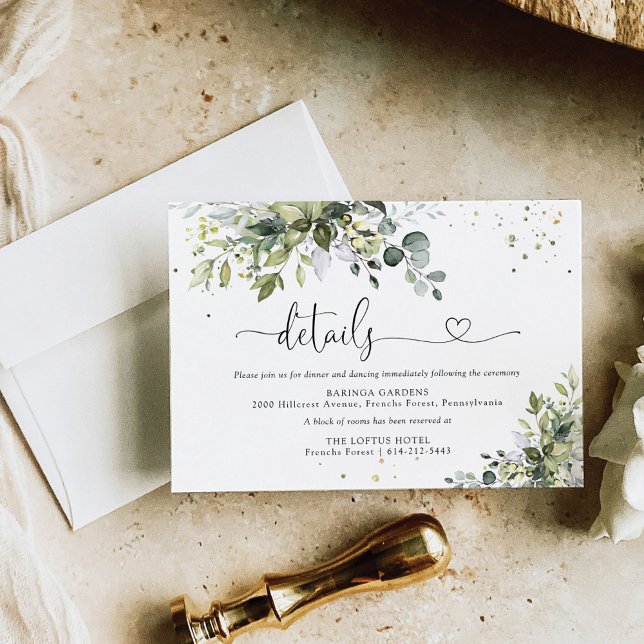 Carte Mariage verdoyante (Créateur téléchargé)
