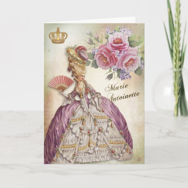 Carte Marie Antoinette  Greeting Card Rose Bloom (Devant)