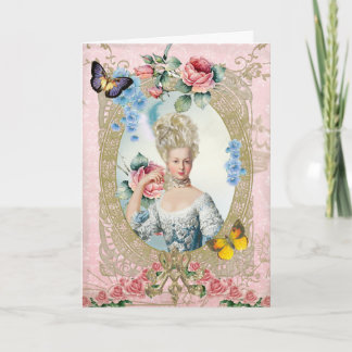 Carte Marie Antoinette  Greeting Card Rose of Versailles