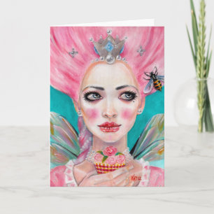 Carte Marie Antoinette Queen Bee - let them eat cupcake