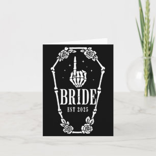 Carte Marié squelette mariée mariage Halloween fête