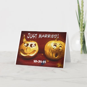 Carte mariée d'Halloween