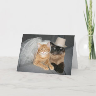 Carte Mariée et mariée Kitty