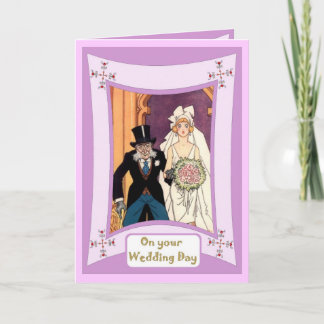 Carte Mariée et son père