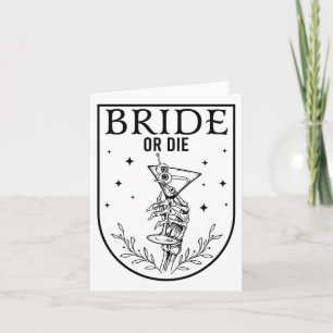 Carte Mariée Ou Mort Saison Éffrayante Halloween Mariage