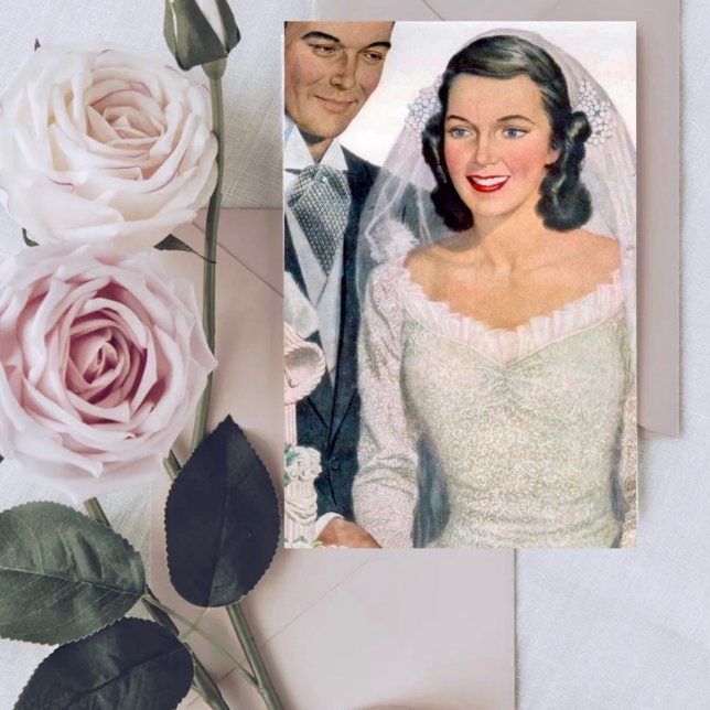 Carte Mariée vintage et salle (Créateur téléchargé)