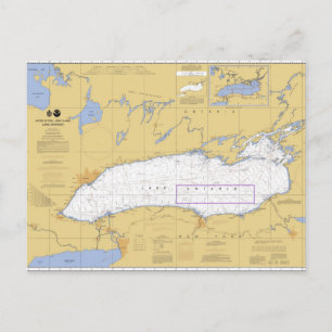 Carte marine du lac Ontario