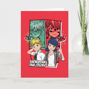 Carte Marinette comique miqueuse & Adrien Véritables Cou