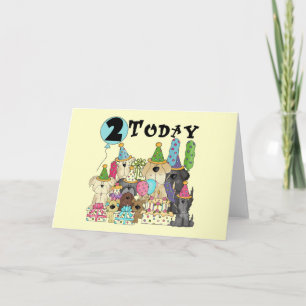 Carte Marionnettes 2e anniversaire Bash Tshirts et cadea