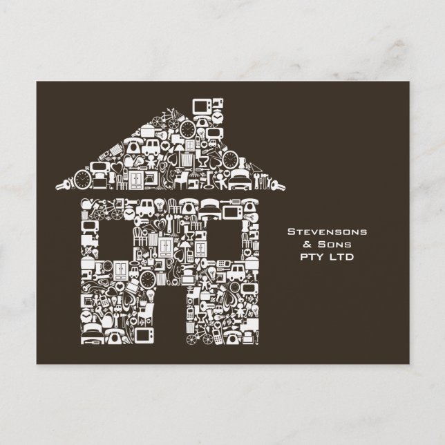 Carte marketing promotionnelle de la Maison d'affa (Devant)