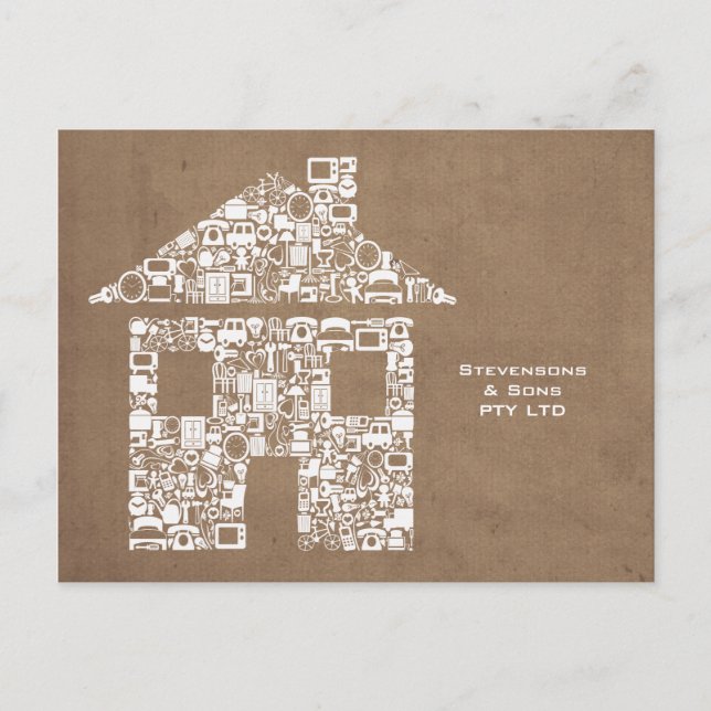 Carte marketing promotionnelle de la Maison d'affa (Devant)