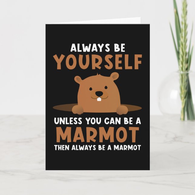 Carte Marmot saying (Devant)