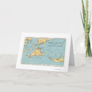Carte Martha's Vineyard & Nantucket Islands