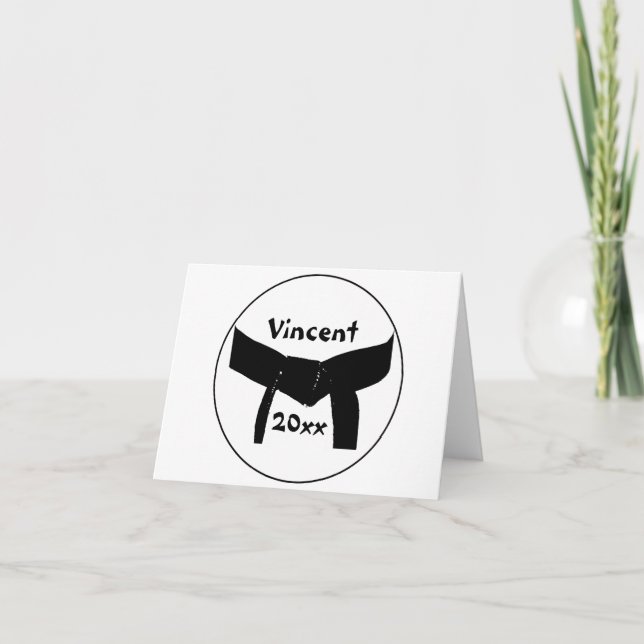 Carte Martial Arts Basic Black Belt (Devant)