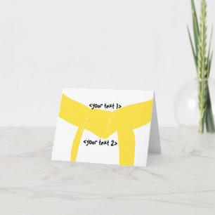 Carte Martial Arts Ceinture Jaune