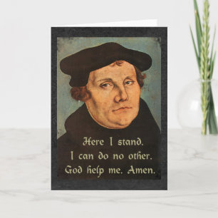 Carte Martin Luther Here I