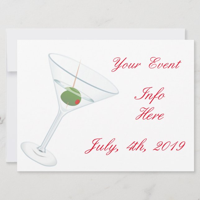 Carte Martini à l'olive sale Thunder_Cove (Devant)