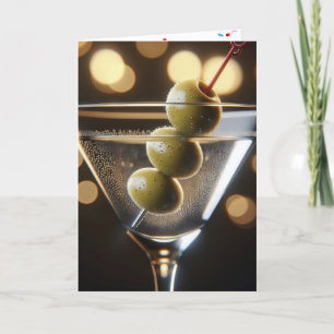 Carte Martini boisson d'anniversaire