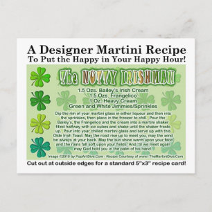 Carte Martini Nutty Irishman St. Patrick's Day