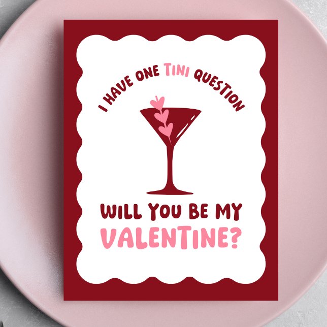 Carte Martini Valentine - Coeurs chic et branchés (Créateur téléchargé)