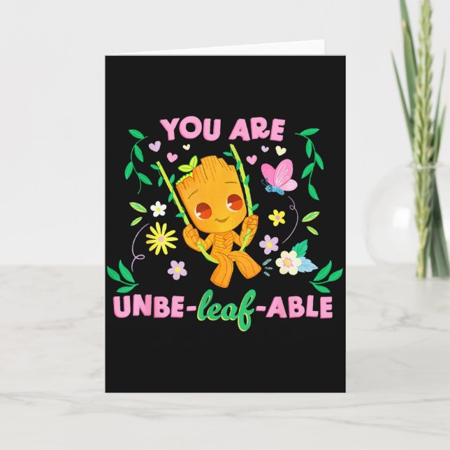 Carte Marvel Valentine’s Day Spring Groot You Are Unbe-l (Devant)