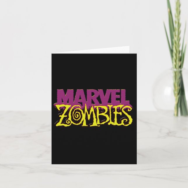 Carte Marvel Zombies Official Color Logo Halloween (Devant)