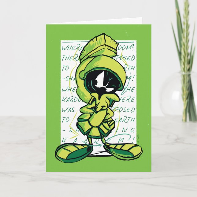 Carte MARVIN THE MARTIAN™ - Croquis (Devant)