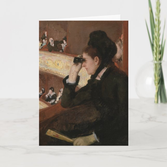 Carte Mary Cassatt - Dans le loge (Devant)