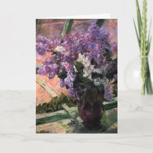 Carte Mary Cassatt - Lilacs dans une fenêtre