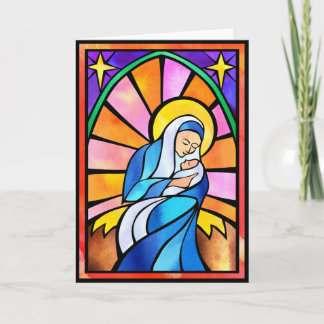 Carte Mary et enfant