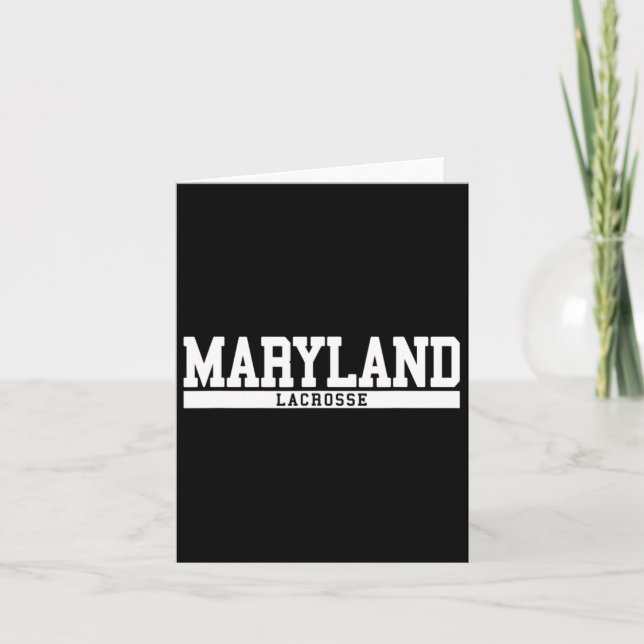 Carte Maryland Lacrosse 2 (Devant)