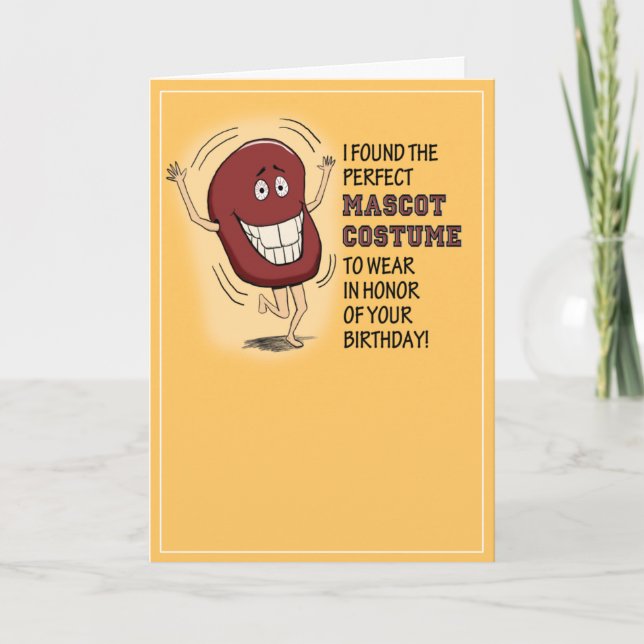 Carte Mascotte de la prostate dansante amusante Annivers (Devant)