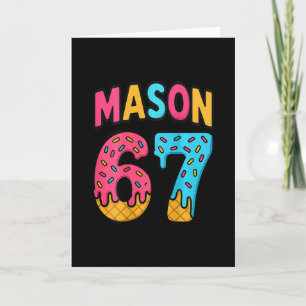Carte Mason 67 Glace Mème Drôle Six Sept (sur Ck) 