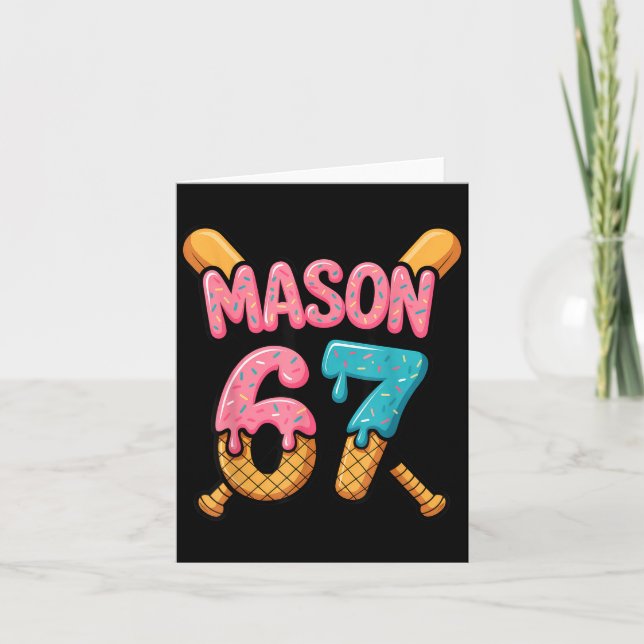 Carte Mason 67 Ice Cream Drip Baseball  (Devant)