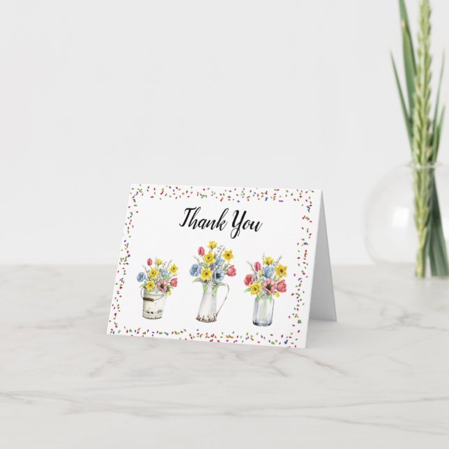 Carte Mason Jar Merci Notes (Devant)