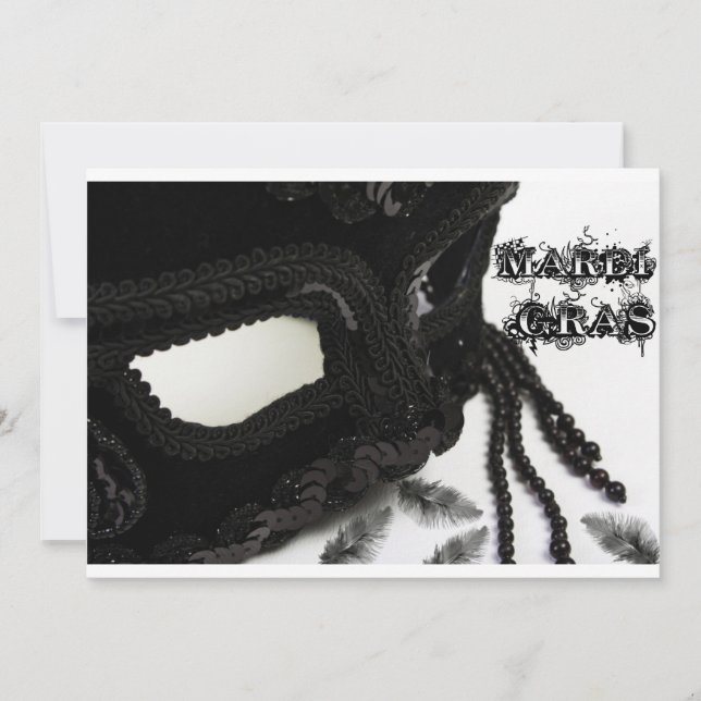 Carte Masque B & W (Devant)