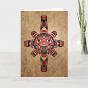 Carte Masque de Sun de Haida