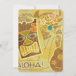 Carte Masque Hawaïen Tiki