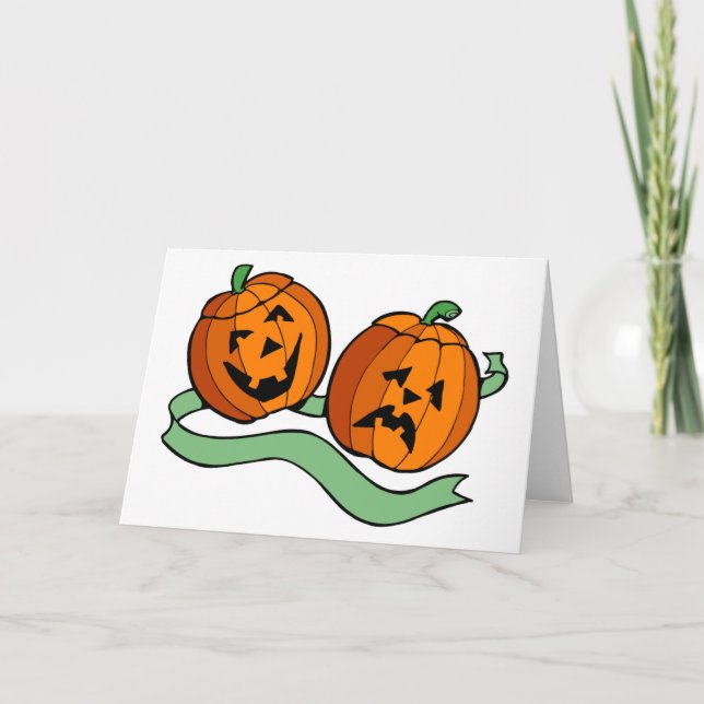 Carte Masques de théâtre Jack-o'-lantern (Devant)