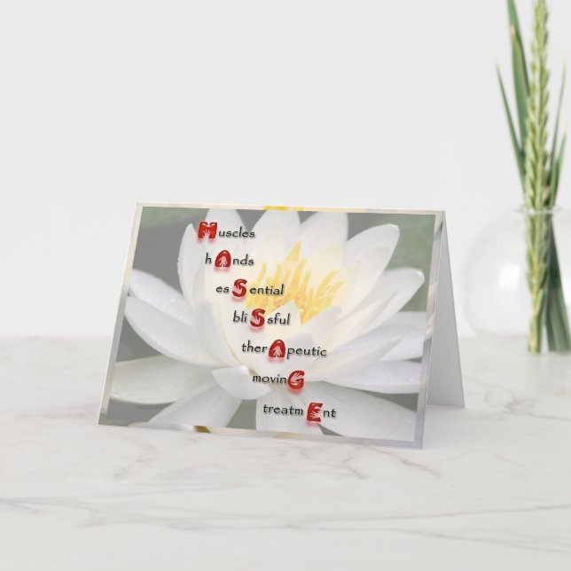 Carte Massage (Devant)