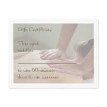 Massage suédois - Retour - Certificat cadeau