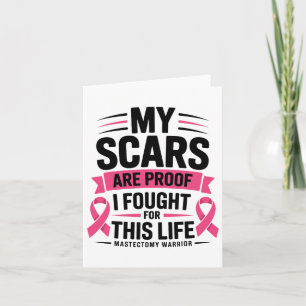 Carte Mastectomie Funny Cancer du sein Survivant