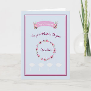 Carte Master Card pour fille Bleue avec fleurs