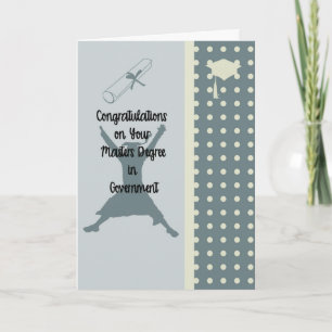 Carte Masters Degree in Government Card