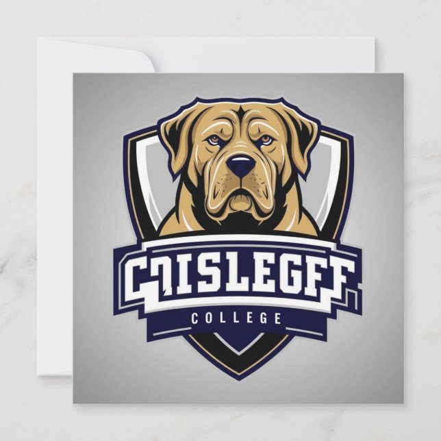 Carte Mastiff Dog : Logo de l'université (Devant)