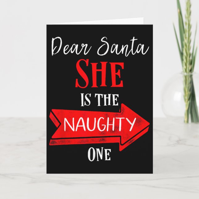 Carte Matching Christmas Outfit For Couples She's The Na (Devant)