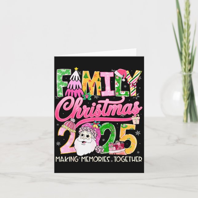 Carte Matching Family Christmas 2025 Xmas Making Memorie (Devant)