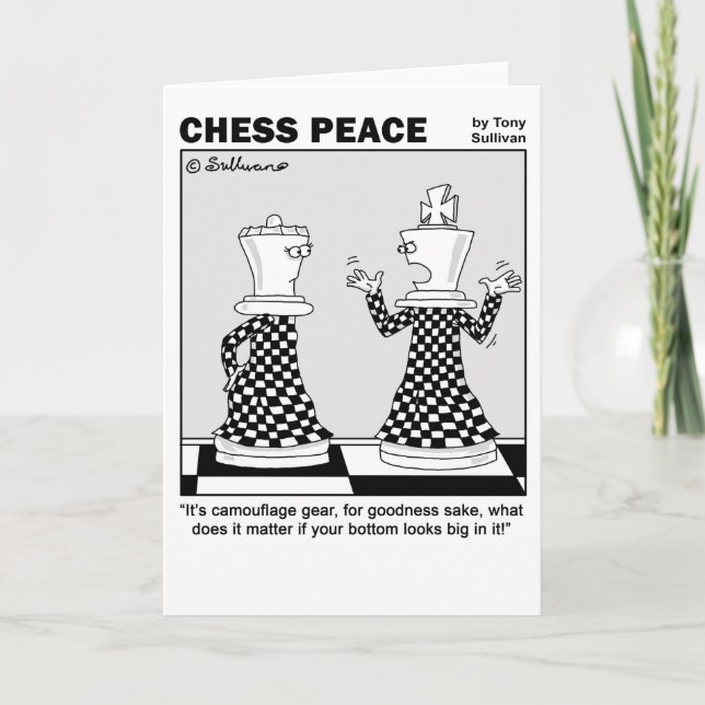 Carte Matériel de camouflage Chess Peace dessin animé (Devant)